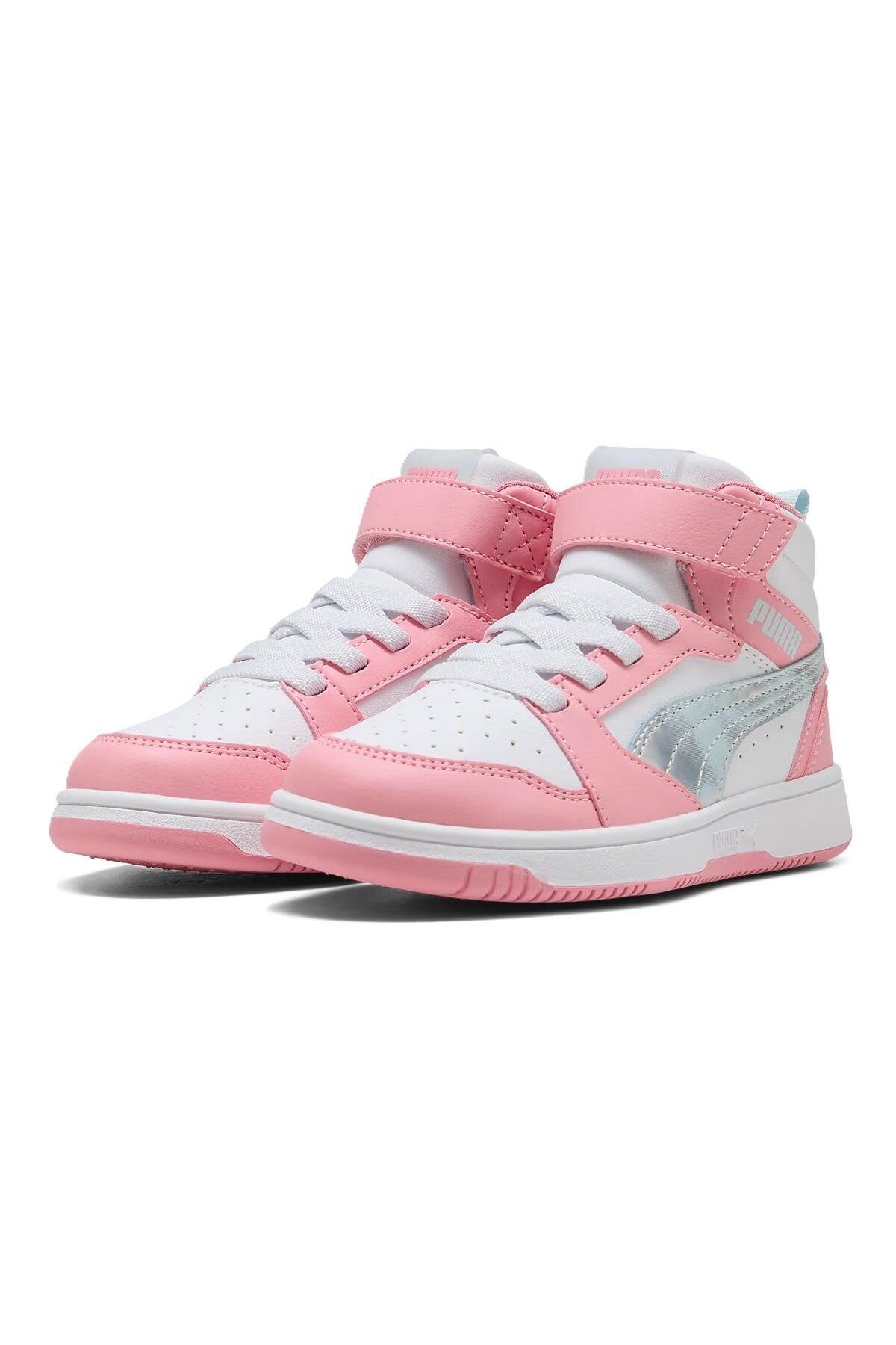 Puma Rebound V6 Mid Space Belle AC+PS Kız Çocuk Spor Ayakkabı Pembe 40277001