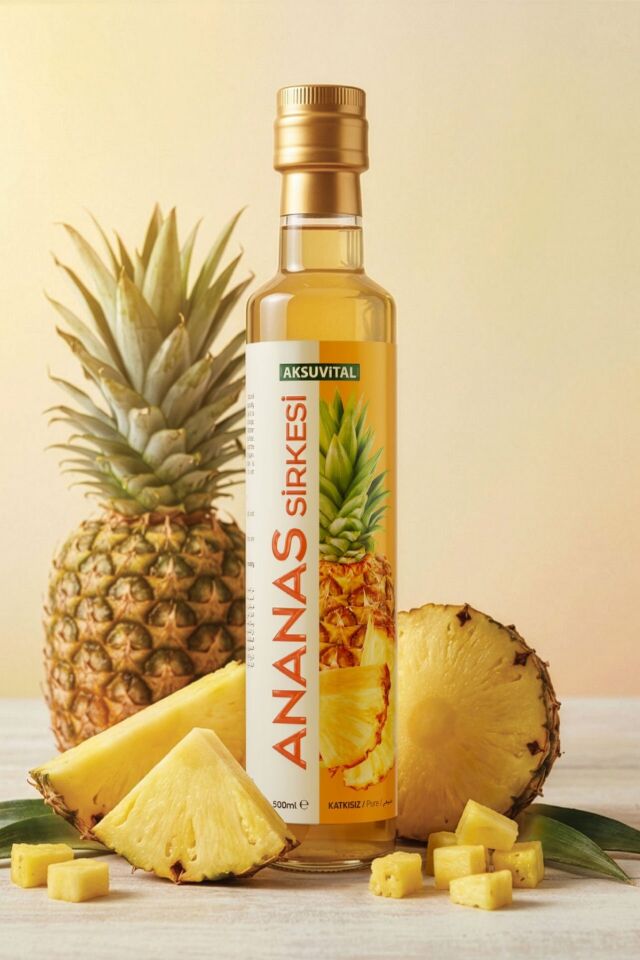 AksuVital Katkısız Ananas Sirkesi 500 ml
