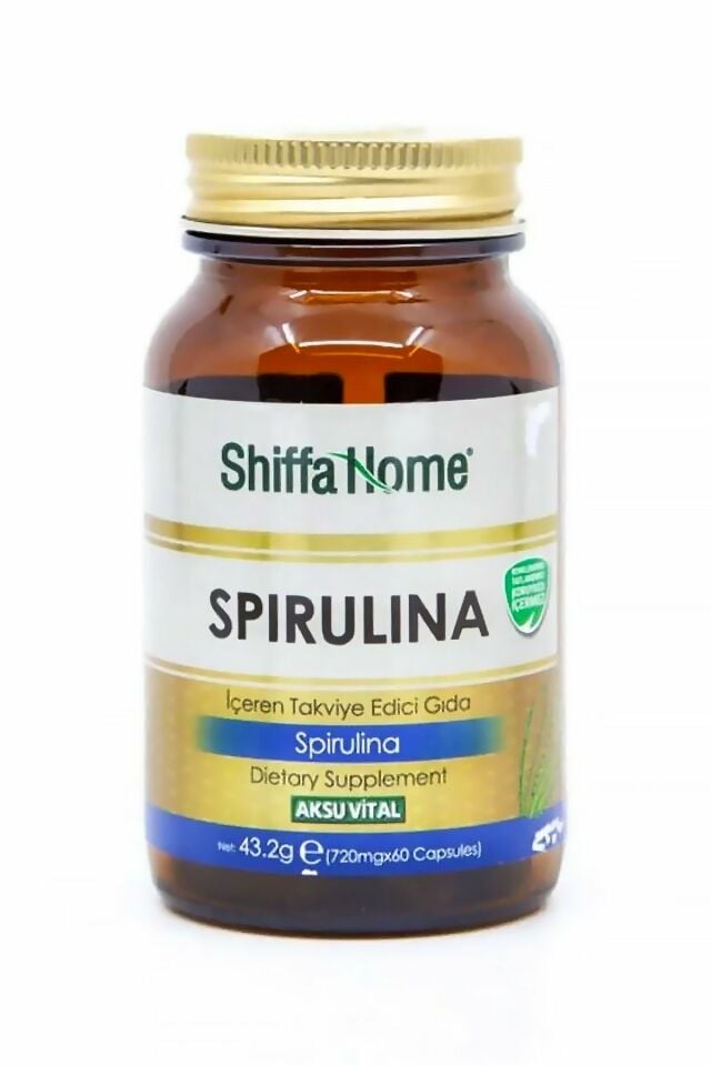 AksuVital Shiffa Home Spirulina Deniz Yosunu 720mg 60 Kapsül