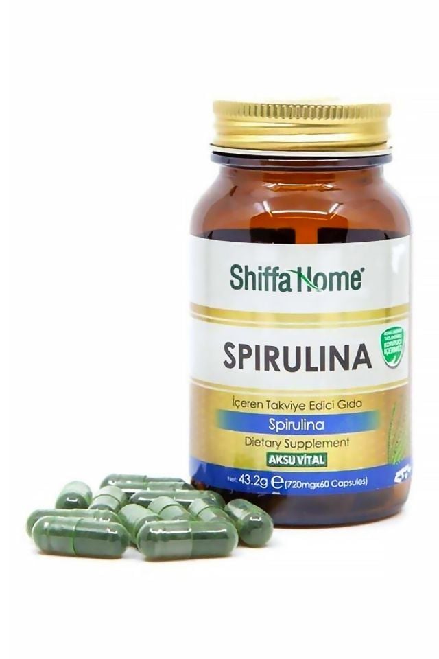 AksuVital Shiffa Home Spirulina Deniz Yosunu 720mg 60 Kapsül