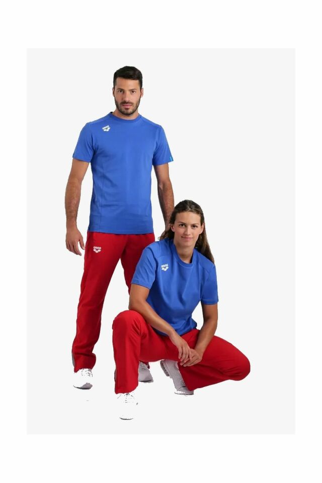 Arena Team T-Shirt Panel Unisex Tişört Mavi 004899800