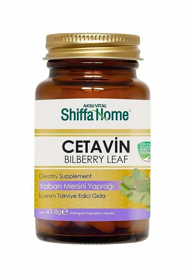 AksuVital Shiffa Home Cetavin Yaban Mersini Yaprağı 730mg 60 Kapsül