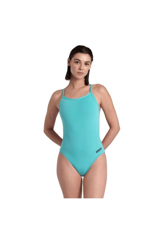 Arena Women's Team Swimsuit Challenge Solid Bayan Yüzücü Mayo Mavi̇ 004766850