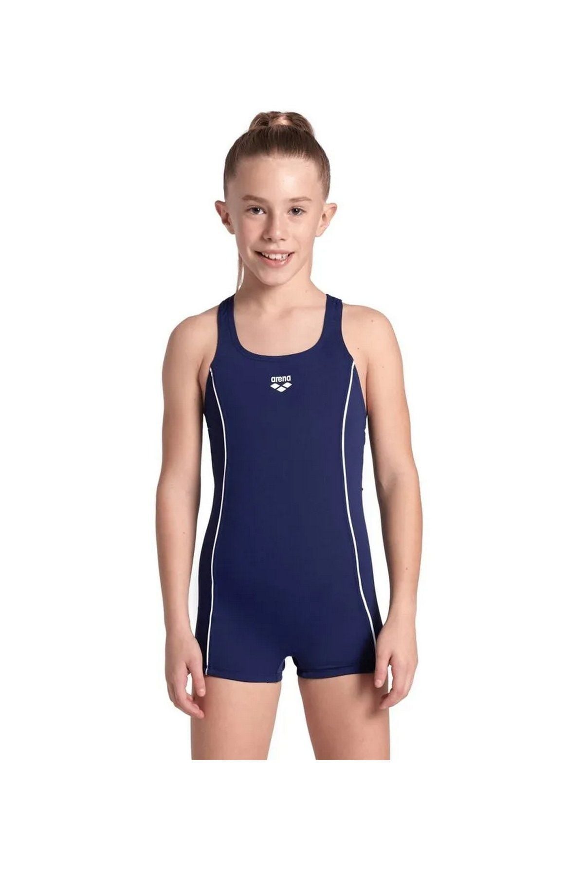 Arena Girl's Finding Jr R Kız Çocuk Yüzücü Tam Boy Mayo Lacivert 006475710