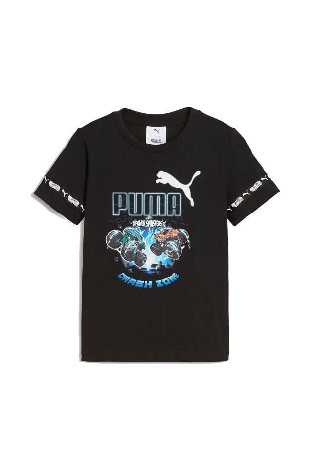 Puma X Hot Wheels Hoodie Erkek Çocuk Tişört Siyah 63239501
