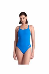 Arena Women's Team Swimsuit Challenge Solid Bayan Yüzücü Mayo Mavi̇ 004766800 36