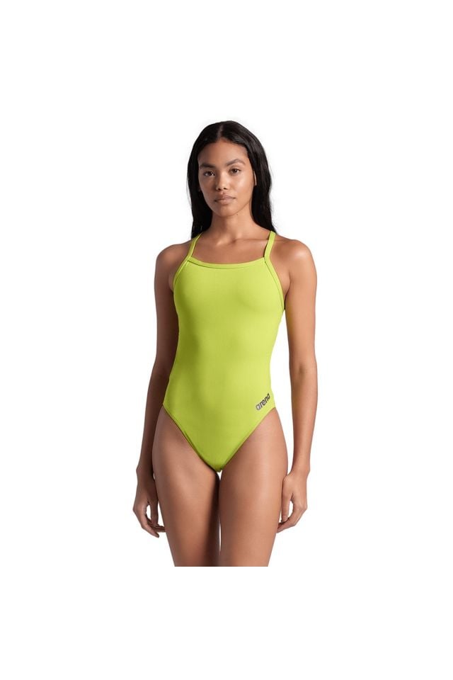 Arena Women's Team Swimsuit Challenge Solid Bayan Yüzücü Mayo Yeşi̇l 004766650