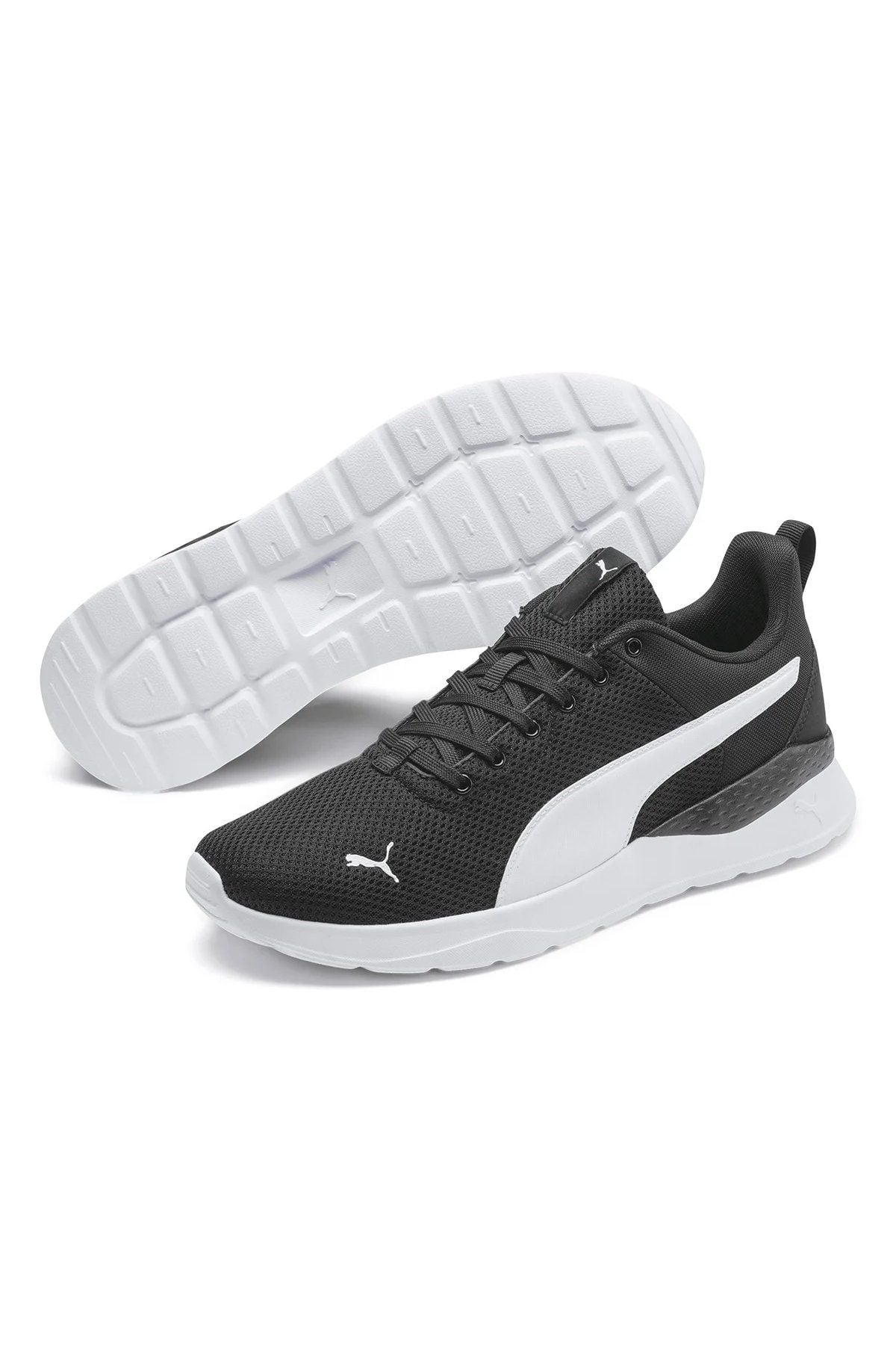 Anzarun Lite Puma-Black Puma-White Erkek Günlük Sneaker Ayakkabı Siyah 37112802 45