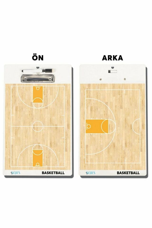 Scucs Basketbol Çalıştırıcı Taktik Tahtası Askılı Çift Taraflı