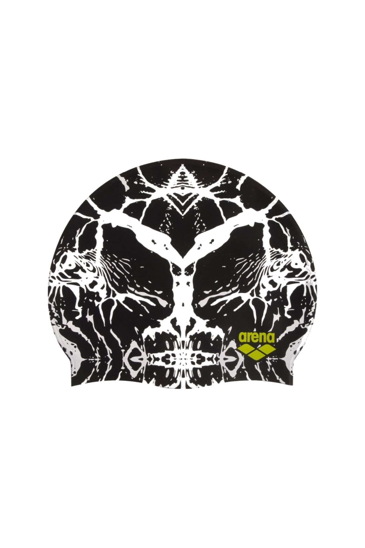Arena Print 2 Silikon Unisex Yüzücü Bone Siyah/Beyaz 1E368231