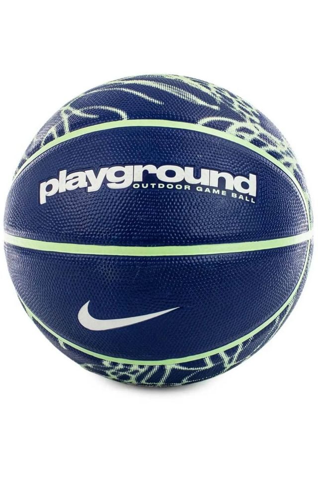 Nike Everyday Playground 8P Graphic Deflated Unisex No 7 Basketbol Topu Mavi/Yeşil N.100.4371.473.07