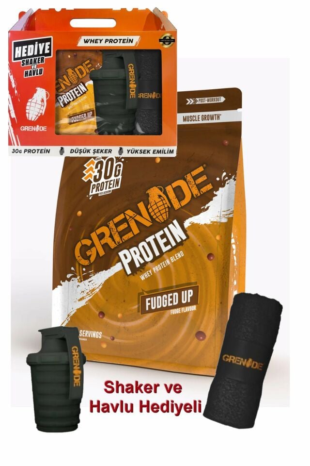 Grenade Whey Protein Blend 2000g 50 Servis + Havlu ve Shaker Hediyeli