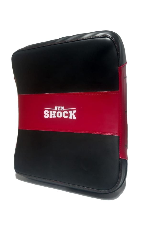Gym Shock Maxi Eğri Darbe Yastığı Suni Deri 55x40x10cm Siyah/Kırmızı