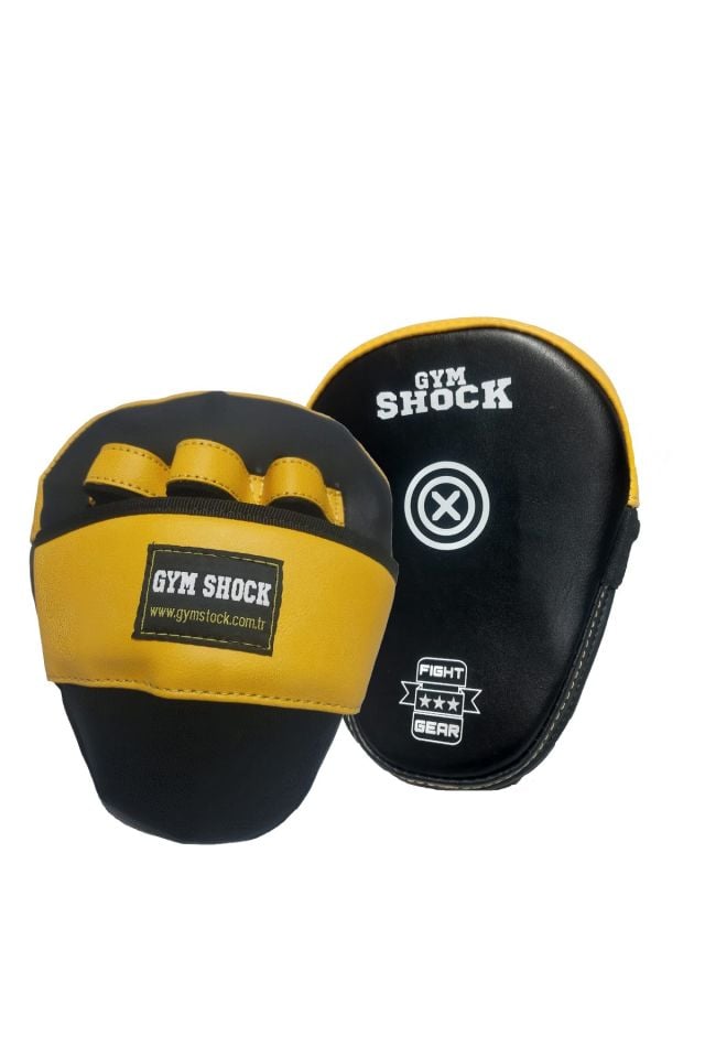 Gym Shock Amatör Boks Lapası Suni Deri 22x18x4cm Siyah/Sarı