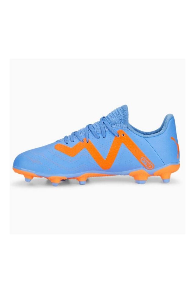 Puma Future Play FG/AG Jr Blue Glimmer Puma-White Ultra Orange Çocuk Genç Futbol Krampon - 10719901