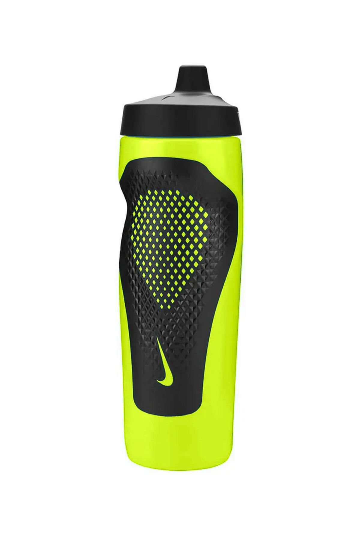Nike Refuel Bottle Grip 24 Oz Volt/Black/Black Unisex Sporcu Suluk Yeşil/Siyah N.101.0867.753.24