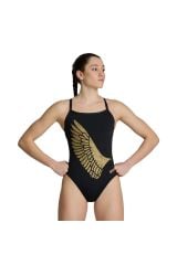 Arena Women's Swimsuit Challenge Back 50 Th Signature Bayan Mayo Si̇yah 007129100 40