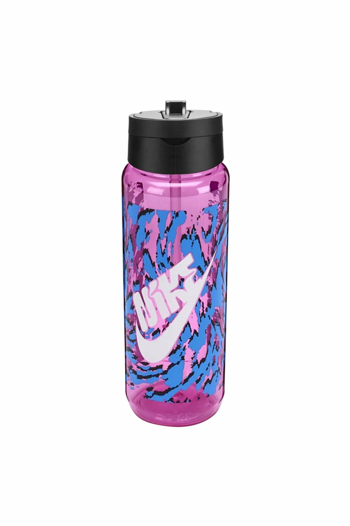 Nike Tr Renew Recharge Straw Bottle 24 Oz Graphic Playful Pink/Black Unisex Sporcu Suluk Pembe/Siyah N.100.7643.660.24