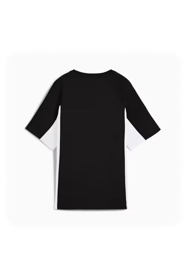 Puma Sportstyle Core Relaxed Tee Bayan Kısa Kol Spor Tişört Siyah/Beyaz 68811901