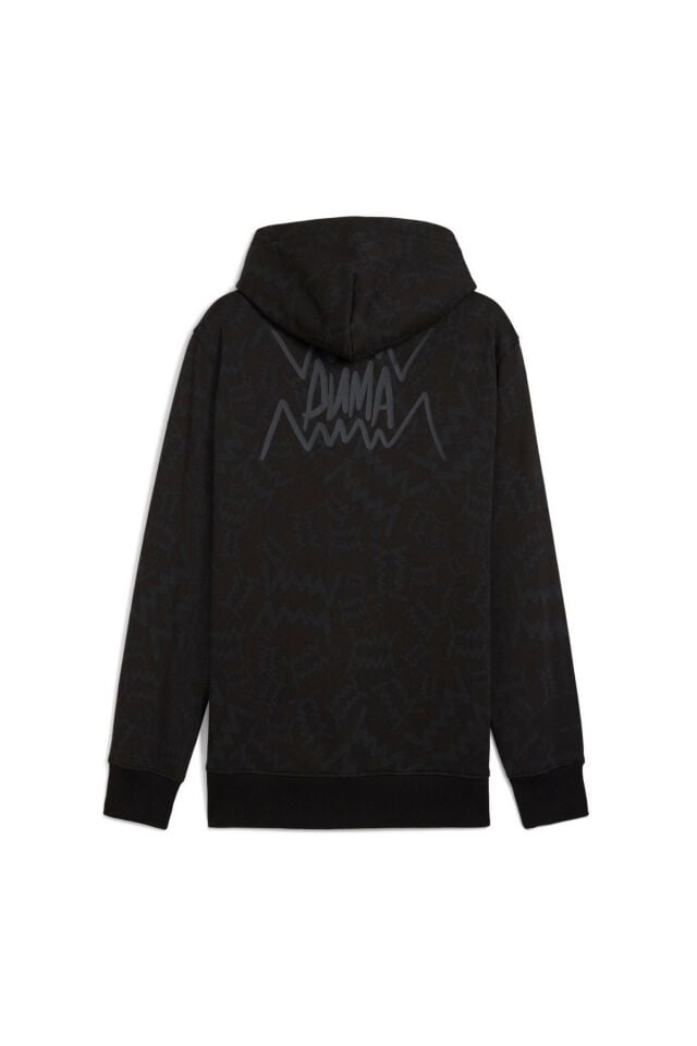 Puma teamJAWS Post Basketball Game Hoodie Erkek Kapüşonlu Sweatshirt Siyah 68953601 M