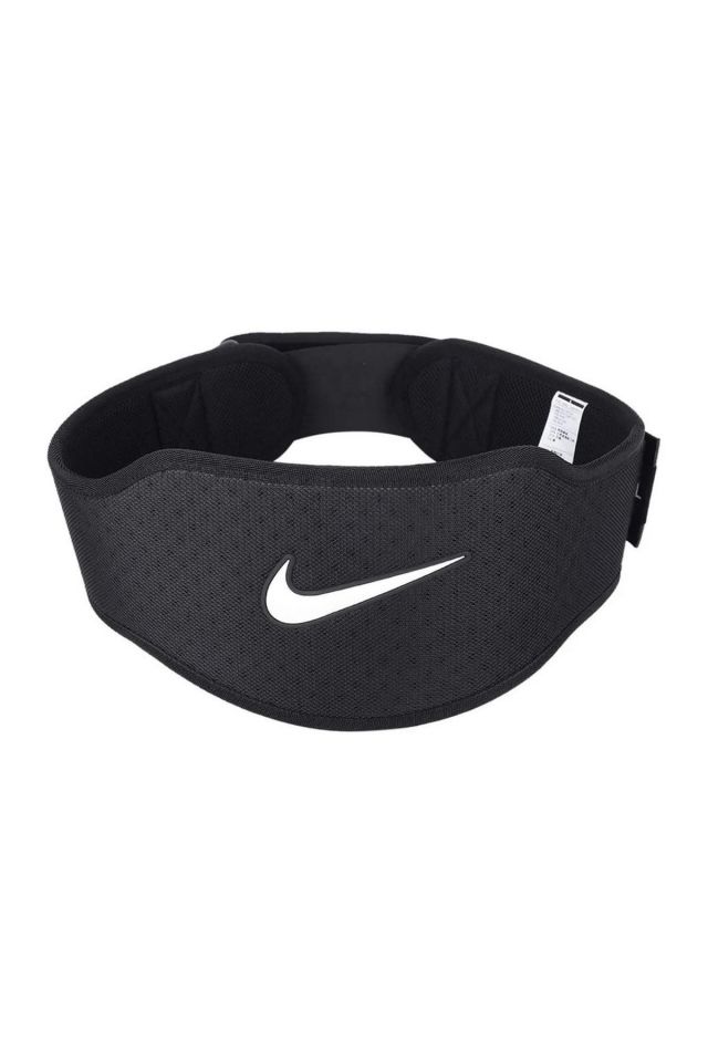 Nike Strength Training Belt 3.0 Black/Black/White M Unisex Ağırlık Kemeri Siyah/Beyaz N.000.0007.091.MD