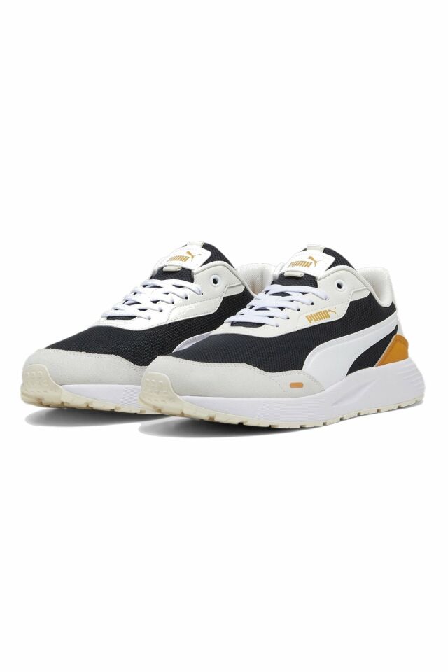 Puma Runtamed Black-White Gray-Ginger Erkek Sneaker Ayakkabı Siyah 38923617 44.5
