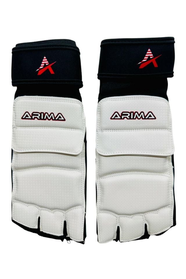 Arima Taekwondo Müsabaka Ayak Koruma Siyah/Beyaz XL