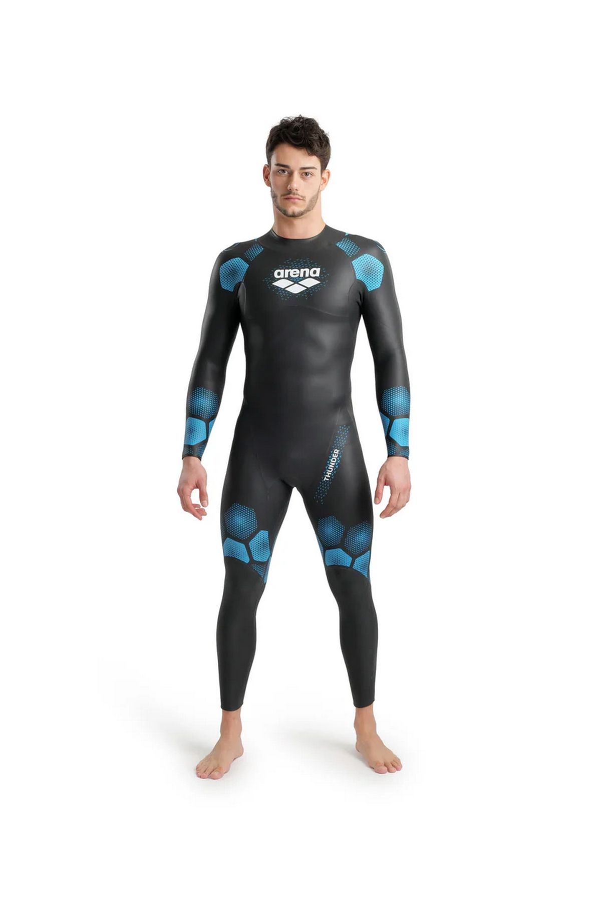 Arena Thunder Wetsuit Erkek Siyah Yüzücü Yarış Mayosu 005631510 L