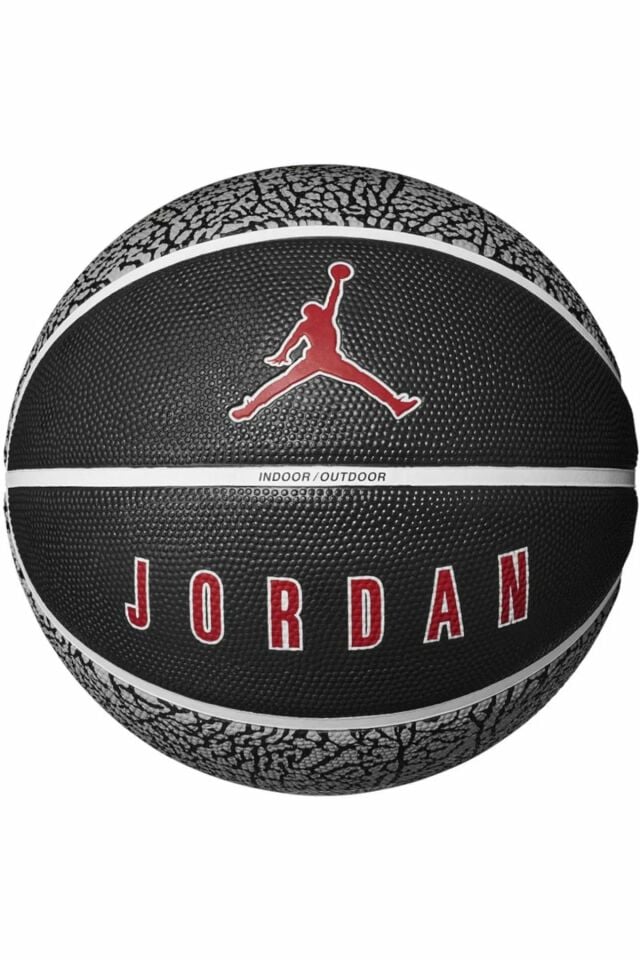 Nike Jordan Playground 2.0 8p Deflated Wolf Grey/Black/White/Red Unisex No 7 Basketbol Topu Gri/Siyah/Kırmızı J.100.8255.055.07