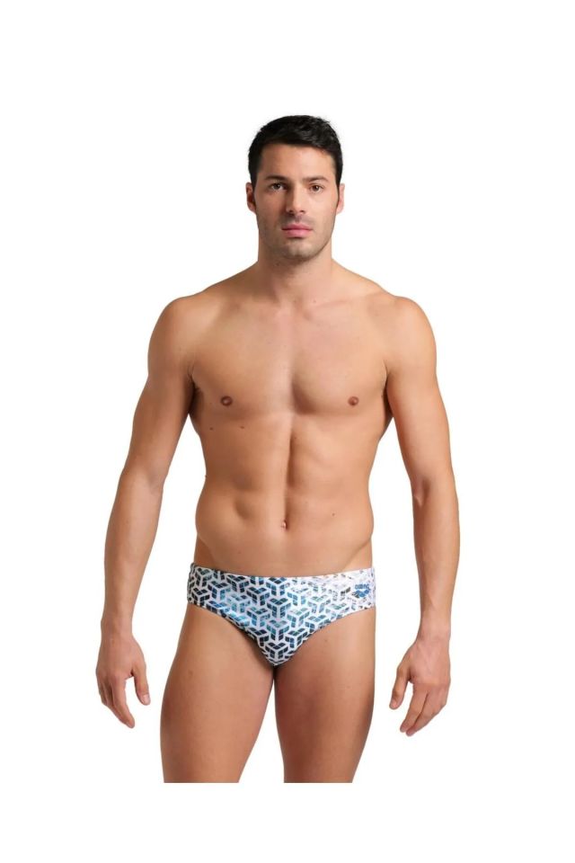 Arena Men's Arena Planet Water Swim Briefs Erkek Yüzücü Mayo Beyaz 006174130