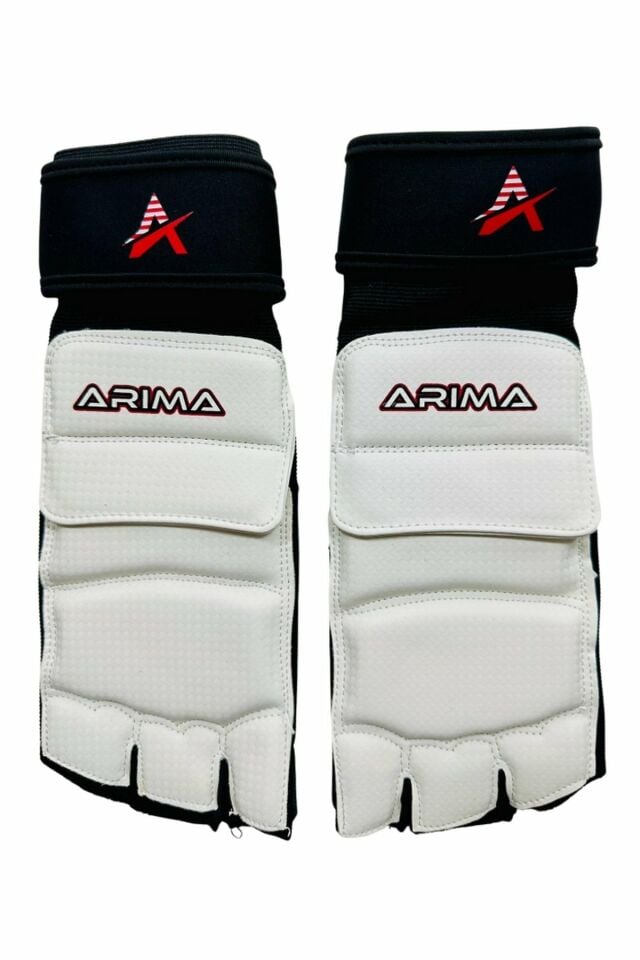 Arima Taekwondo Müsabaka Ayak Koruma Siyah/Beyaz XS