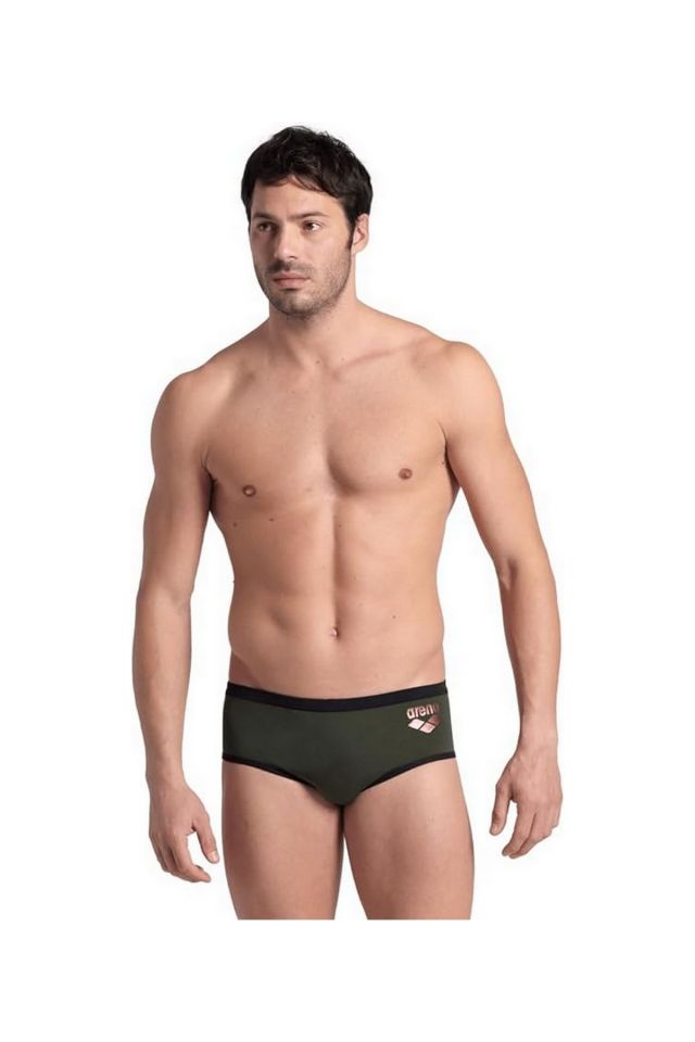Arena Men's One Low Waist Short Big Logo Erkek Düşük Bel Yüzücü Mayo Siyah 008549840 85