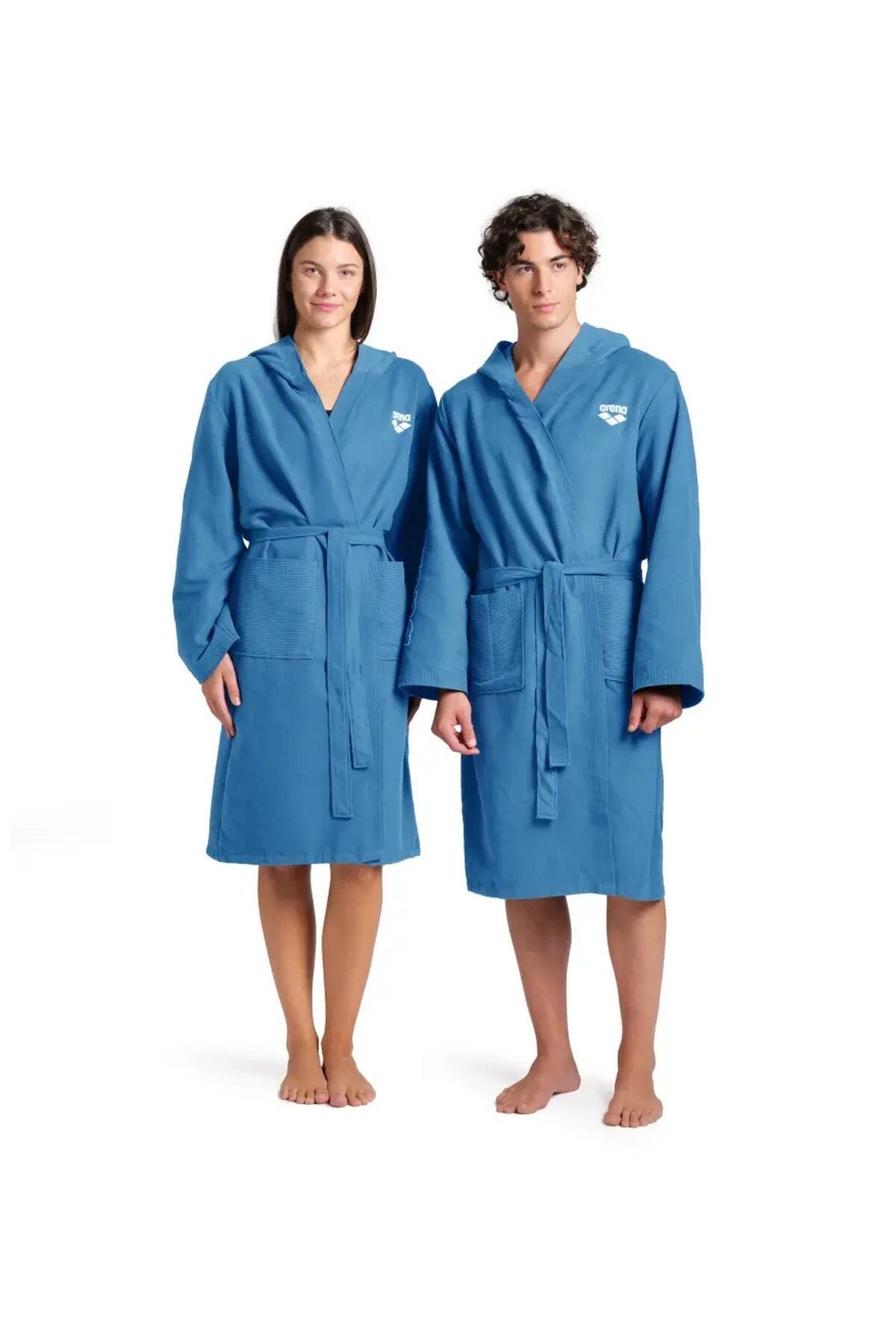 Arena Zeal Robe Unisex Havuz Deniz Yüzücü Bornozu (L) Beden Mavi 009032810