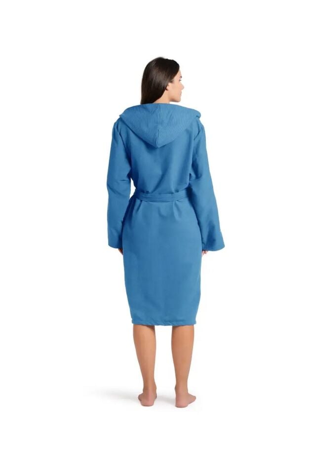 Arena Zeal Robe Unisex Havuz Deniz Yüzücü Bornozu (L) Beden Mavi 009032810