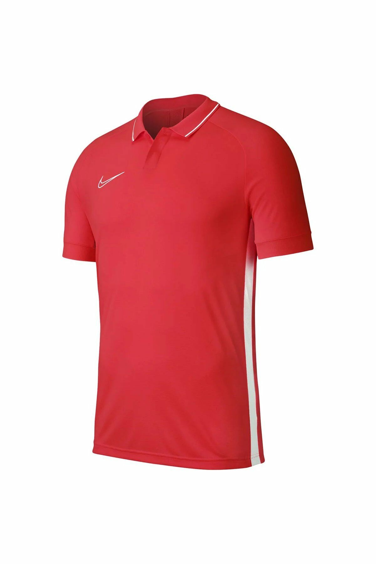 Nike Dry Academy Erkek Futbol Polo Yaka Tişört Neon Kırmızı BQ1496-671