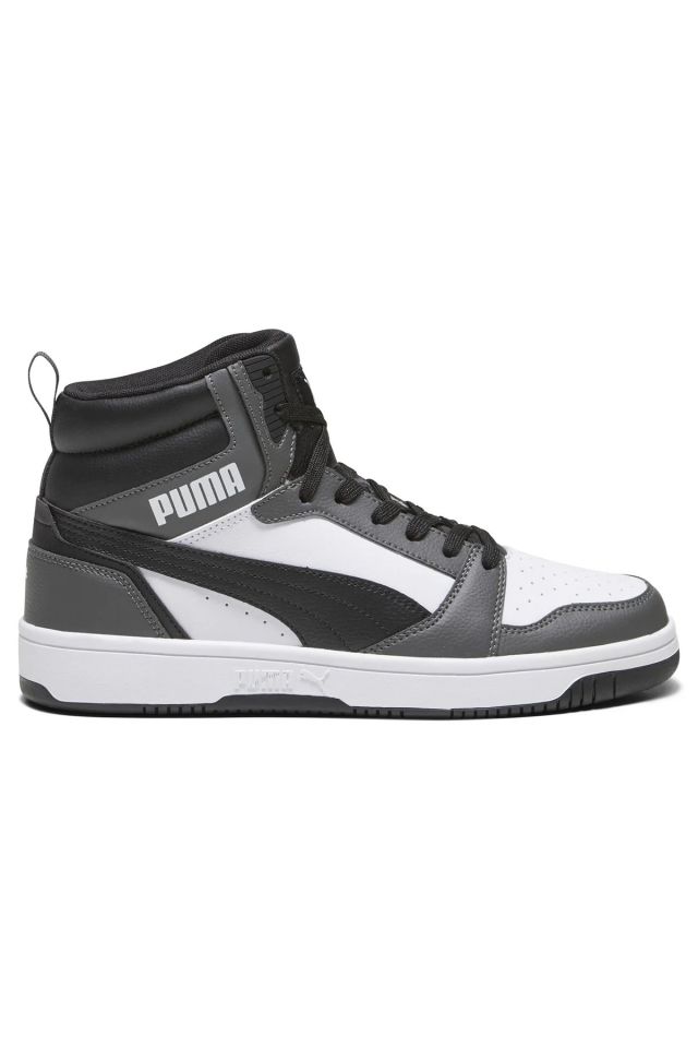 Puma Rebound v6 Puma-White Puma-Black Gray Erkek Bilekli Spor Ayakkabı Gri 39232603 42