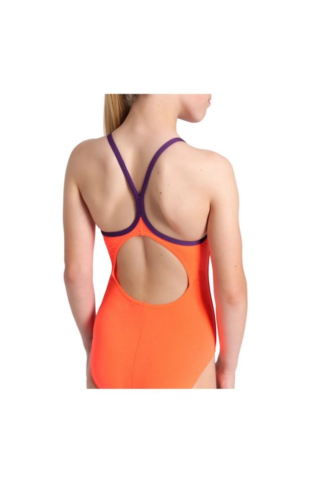 Arena Girl's Star Graphic Swimsuit Lightdrop Back Kız Çocuk Yüzücü Mayo Kırmızı 008369909 8-9