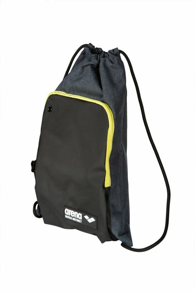 Arena Team Sack Grey Melange Unisex Günlük Antrenman Çanta Siyah/Yeşil 002431510