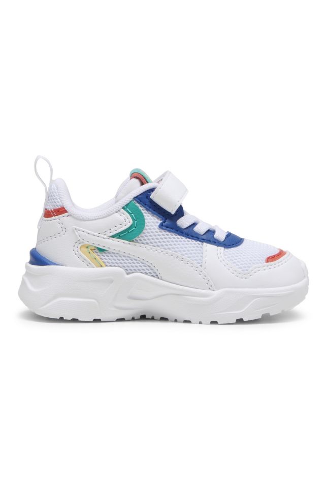 Puma Trinity Lite R, S, B AC+ Inf White-Green-Cobalt Günlük Çocuk Ayakkabı Beyaz 39546501
