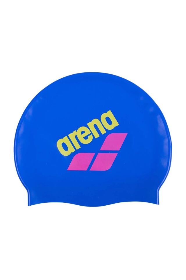 Arena Big Logo Cap Unisex Silikon Yüzücü Bone Neon Mavi 009276208