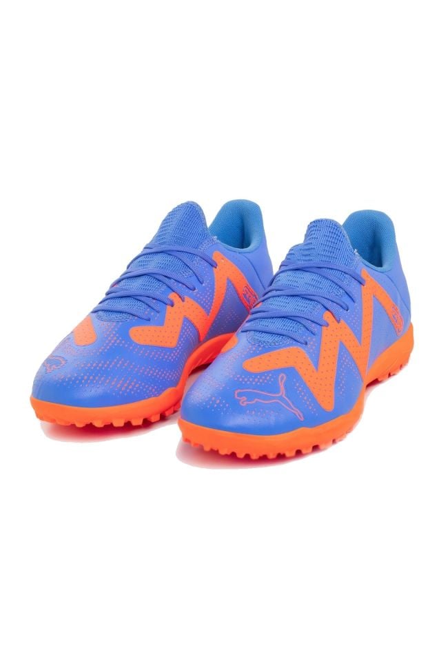 Puma Future Play TT Jr Blue Glimmer Puma-White Ultra Orange Çocuk Genç Futbol Halı Saha Ayakkabısı 10720201