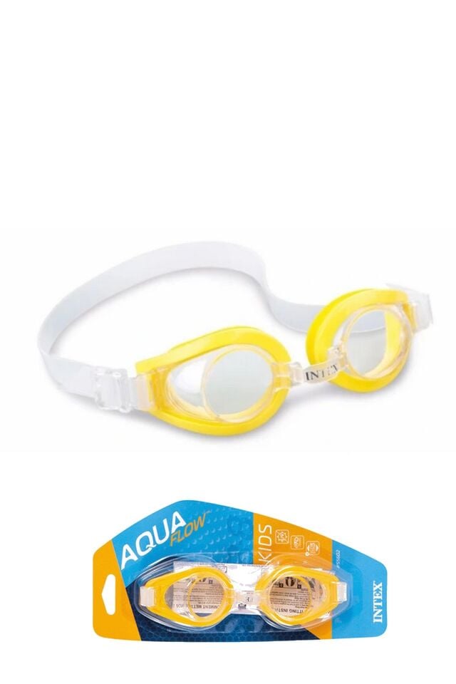 Intex 55602 Aqua Flow Play Googles Çocuk Yüzücü Gözlüğü 3+ Yaş Sarı