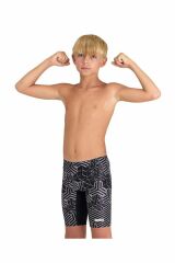 Arena Boy's Kikko Pro Swim Jammer Erkek Çocuk Yüzücü Mayo Si̇yah 005899550 12-13
