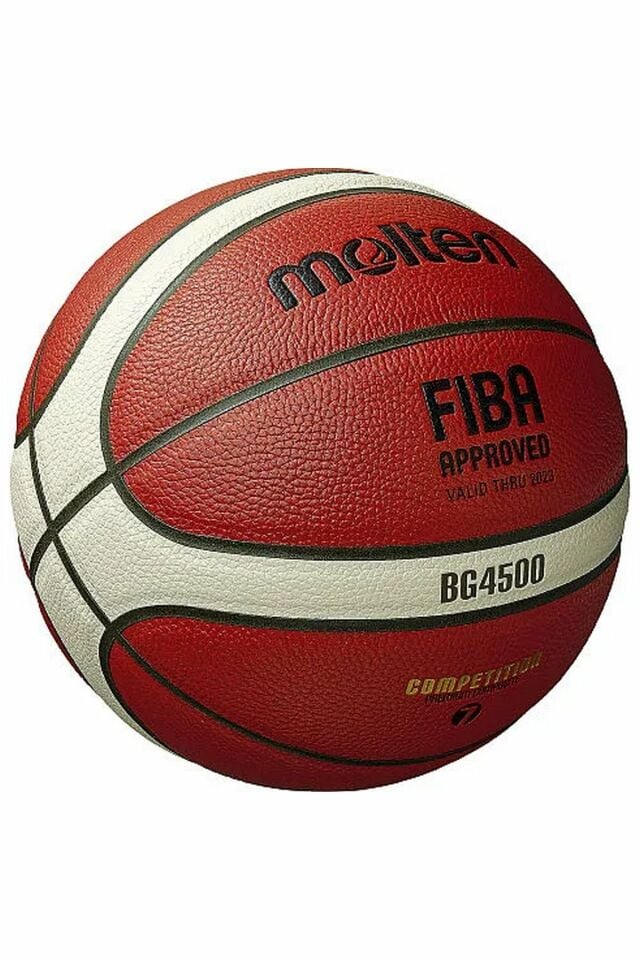 Molten B7G4500 No 7 FIBA Onaylı 2023-2027 Resmi Basketbol Maç Topu Kırmızı/Beyaz