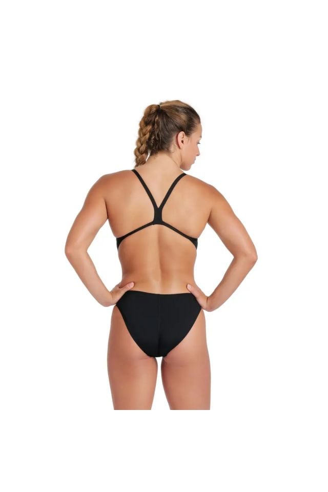 Arena Women's Team Swimsuit Challenge Solid Bayan Yüzücü Mayo Si̇yah 004766550
