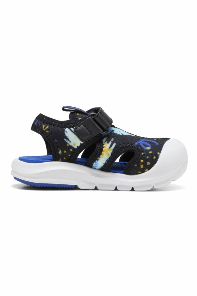Puma Fun Racer SandalAOPVInf Unisex Çocuk Sandalet Siyah 40169501 23