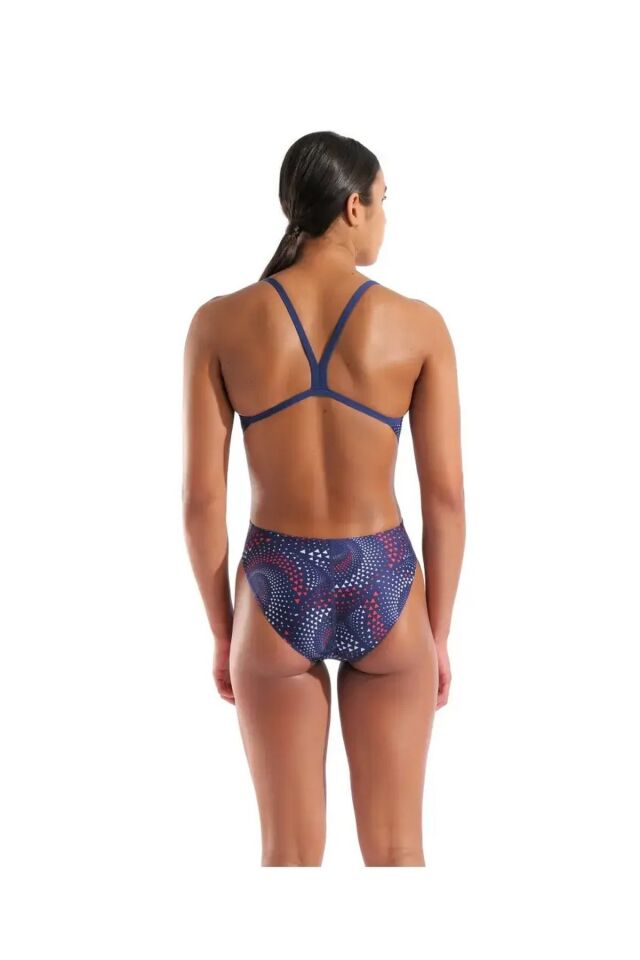 Arena Women's Fireflow Swimsuit Challenge Back Bayan Yüzücü Mayosu Lacivert 010154417