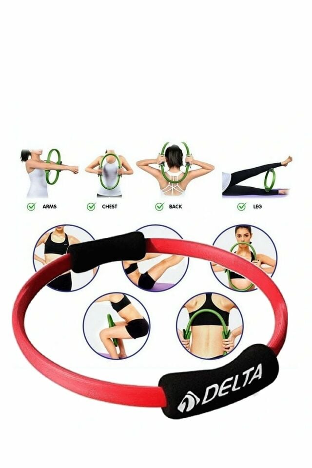 Delta PRR-382 Pilates Egzersiz Çemberi̇ (Pilates Ring) Kırmızı