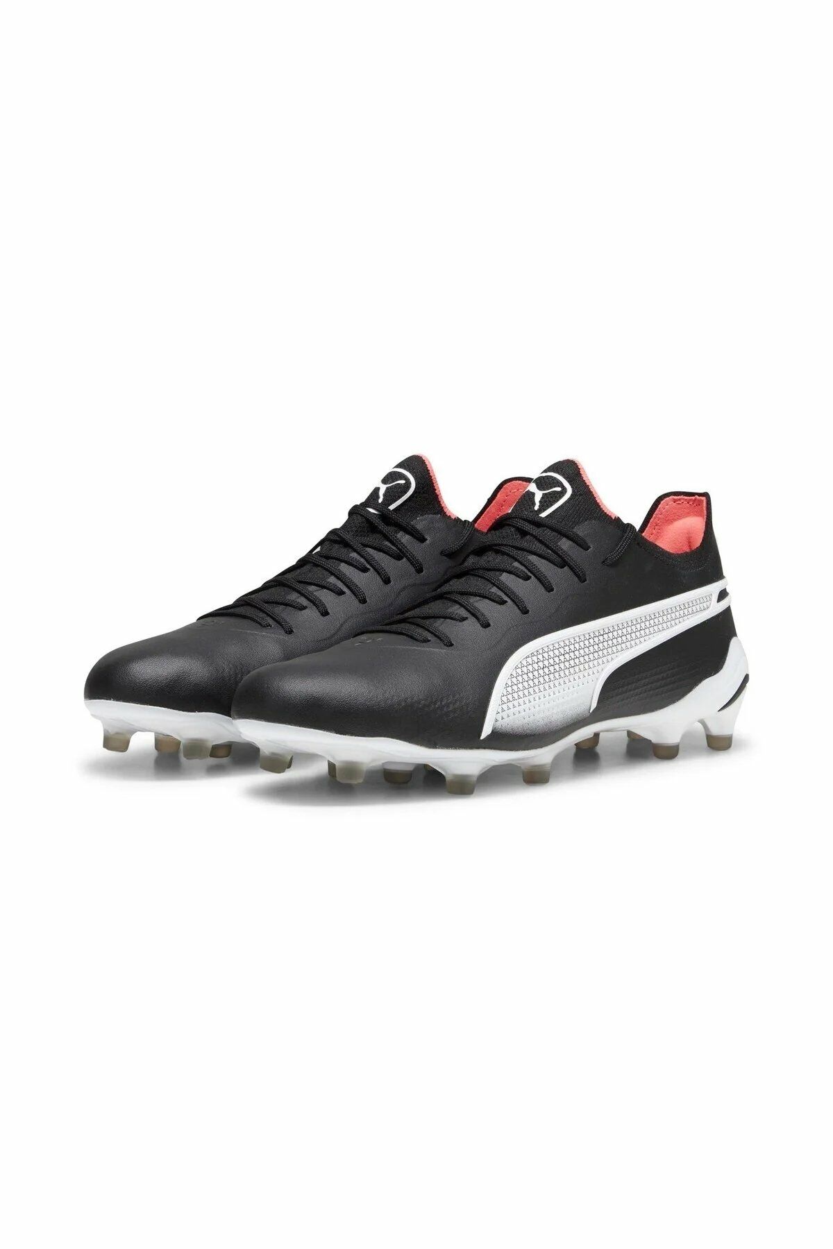 Puma King Ultimate FG/AG Puma-Black Puma-White Fire Orchid Erkek Futbol Krampon 10756301 44.5