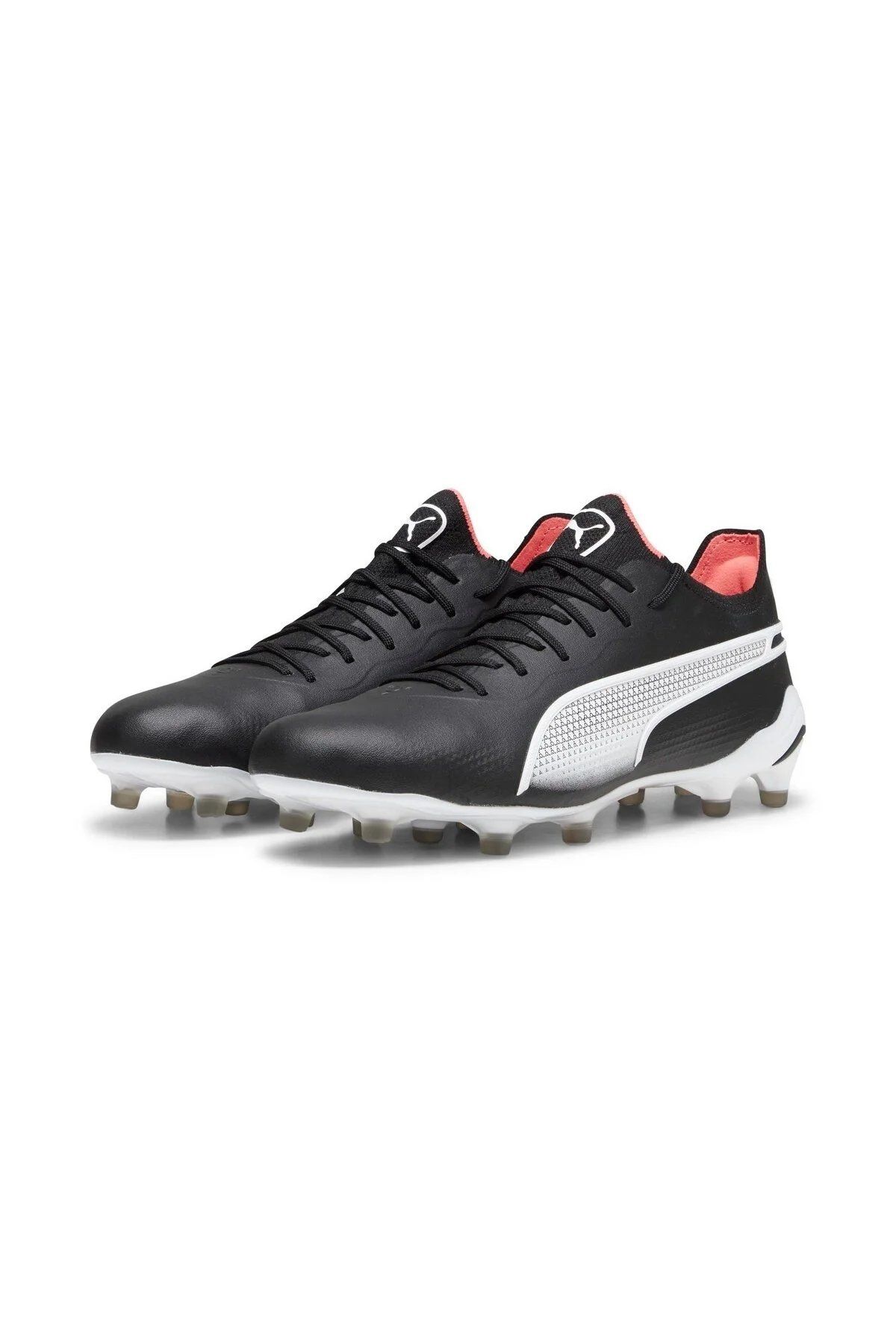 Puma King Ultimate FG/AG Puma-Black Puma-White Fire Orchid Erkek Futbol Krampon 10756301 45